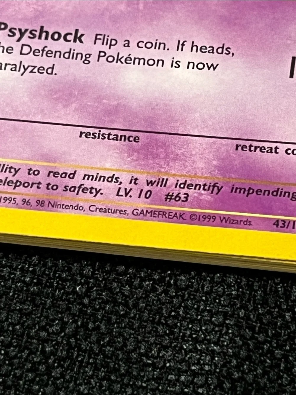Abra Pokémon Trading Card - Purple & Yellow - Lot of 8